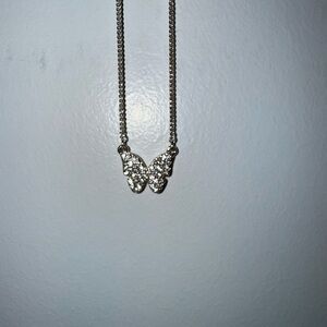 DKNY Butterfly Diamond Encrusted Necklace